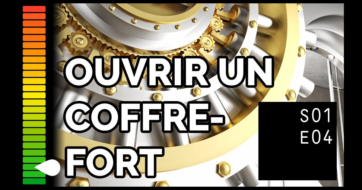 la porte d'un gros coffre fort